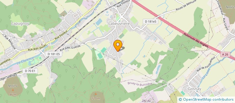 localisation de l'entreprise ALL ARTS  LABEUVRIERE