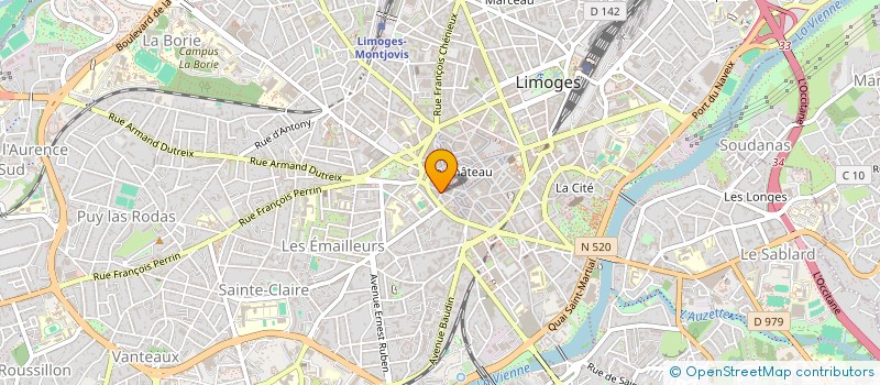 localisation de l'entreprise ALL BLUE  LIMOGES