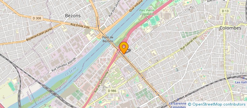 localisation de l'entreprise ALL BLUE OP  COLOMBES