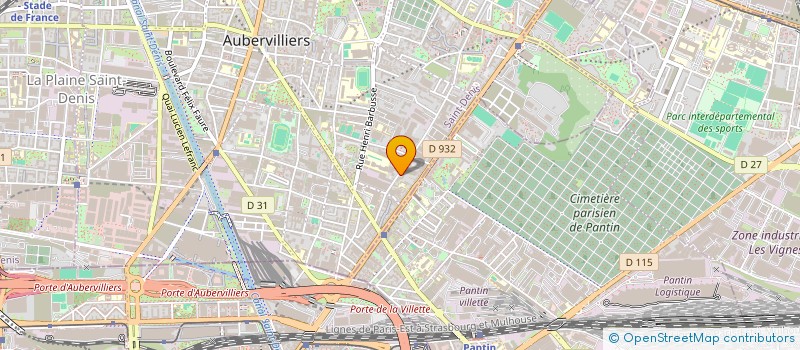 localisation de l'entreprise ALL BUSINESS 2  AUBERVILLIERS