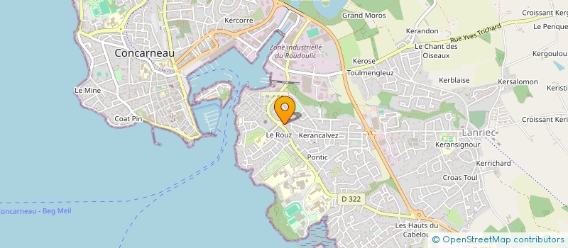 localisation de l'entreprise ALL COMPANY à CONCARNEAU