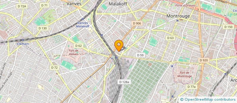 localisation de l'entreprise ALL DANCES à MONTROUGE
