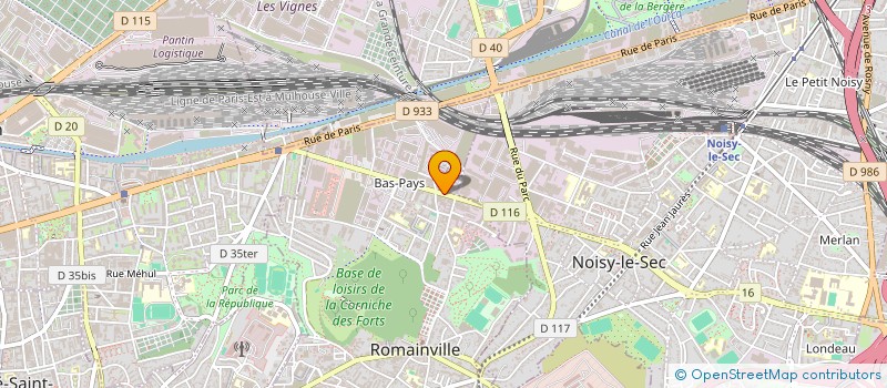 localisation de l'entreprise ALL DEPANNAGE à ROMAINVILLE