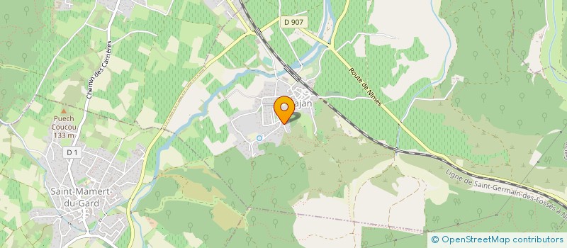 localisation de l'entreprise ALL DESIGN CONCEPT  GAJAN