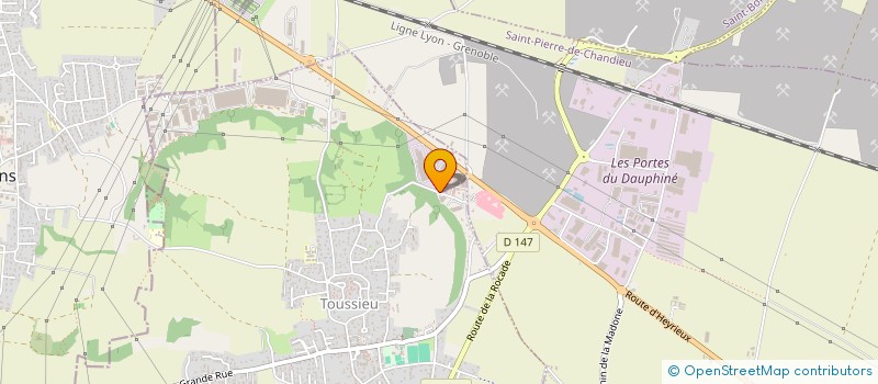 localisation de l'entreprise ALL DESIGN SCI  TOUSSIEU