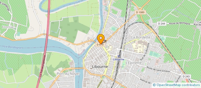 localisation de l'entreprise ALL DIAGNOSTIC 33  LIBOURNE