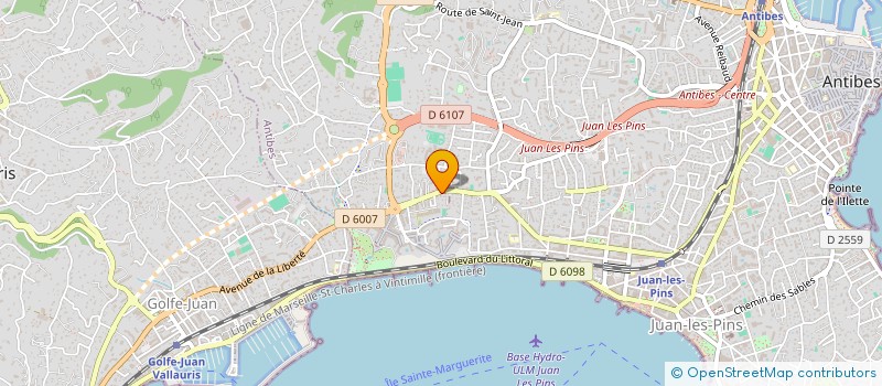 localisation de l'entreprise ALL DISTRIB à ANTIBES