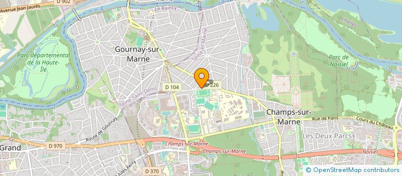 localisation de l'entreprise ALL DISTRIBUTION à CHAMPS-SUR-MARNE