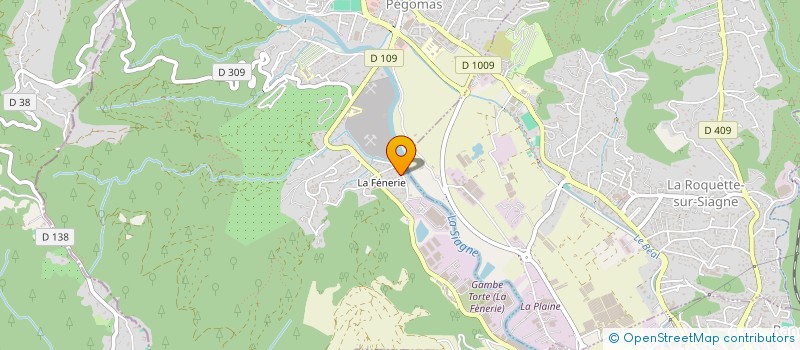 localisation de l'entreprise ALL'EAU WES à PEGOMAS