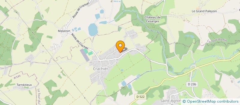 localisation de l'entreprise ALL ELEC  CRACHIER