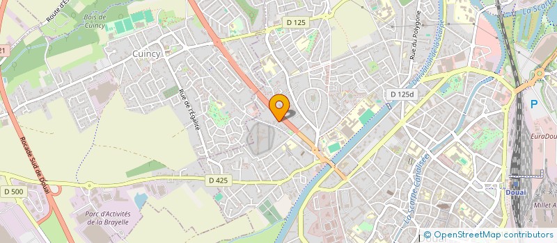 localisation de l'entreprise ALL EMBALLAGE à DOUAI