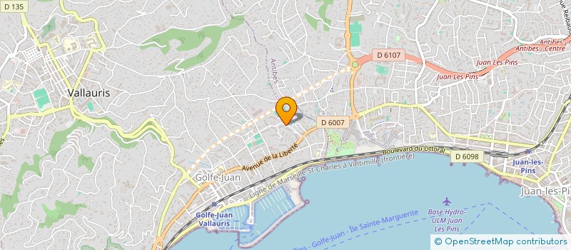 localisation de l'entreprise ALL EVENT  VALLAURIS