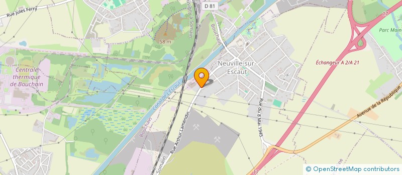 localisation de l'entreprise ALL EVENT  NEUVILLE-SUR-ESCAUT