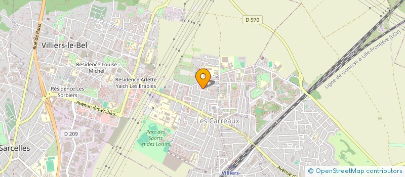 localisation de l'entreprise ALL EXPRESS  VILLIERS-LE-BEL