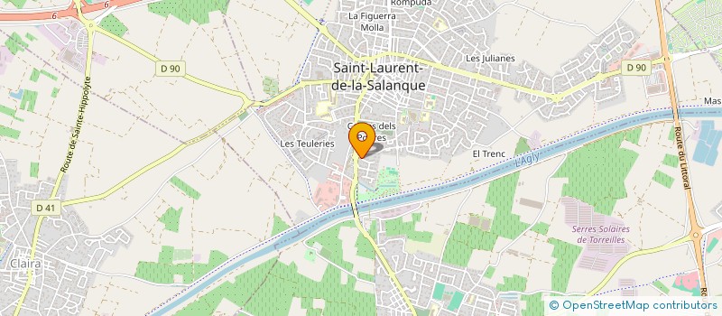 localisation de l'entreprise ALL-FERMETURES SASU à SAINT-LAURENT-DE-LA-SALANQUE