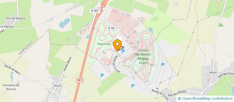 localisation de l'entreprise ALL FIVE PROPERTY à MAGNY-COURS