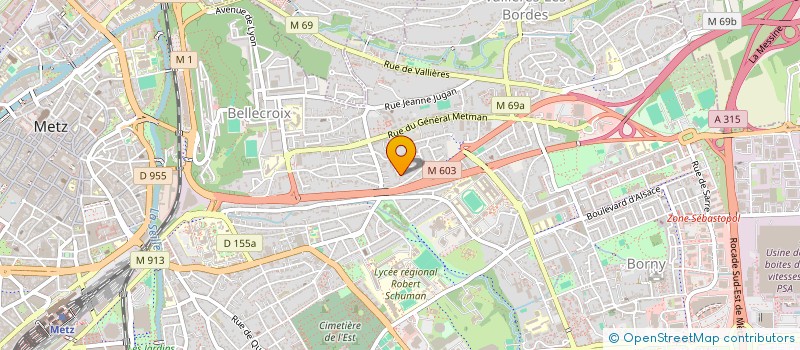 localisation de l'entreprise ALL FOR  METZ