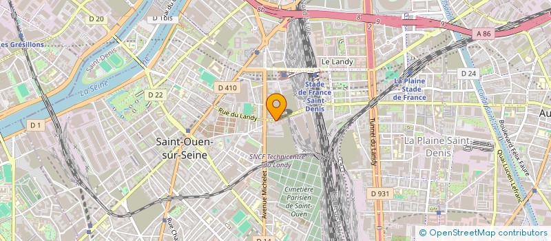 localisation de l'entreprise ALL FOR ONE SERVICES à SAINT-OUEN-SUR-SEINE