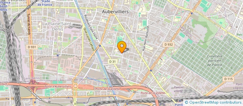 localisation de l'entreprise ALL FOR SHAPE (AFS)  AUBERVILLIERS