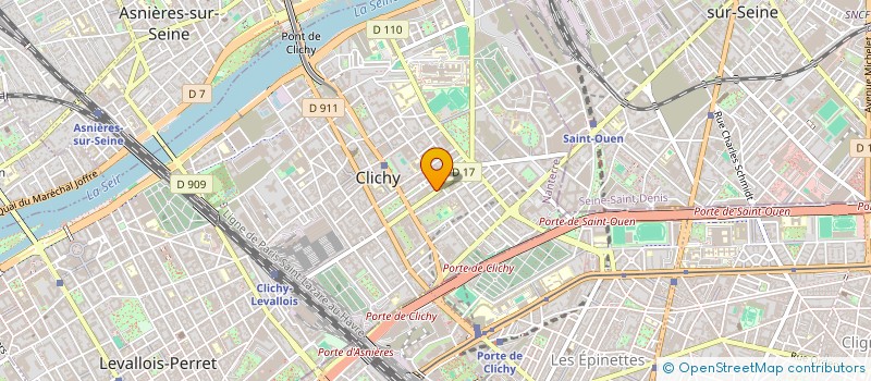 localisation de l'entreprise ALL HOME à CLICHY