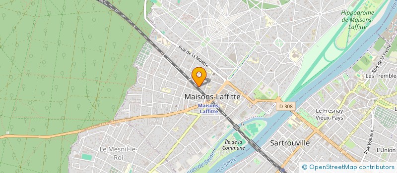 localisation de l'entreprise ALL-IN & ASSOCIES à MAISONS-LAFFITTE