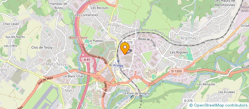 localisation de l'entreprise ALL IN CHAMONIX à ANNECY
