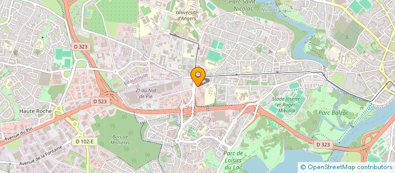 localisation de l'entreprise ALL IN COMMUNICATION à ANGERS