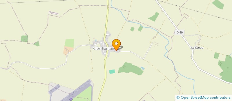 localisation de l'entreprise ALL IN GUITARE'S  CLOS-FONTAINE