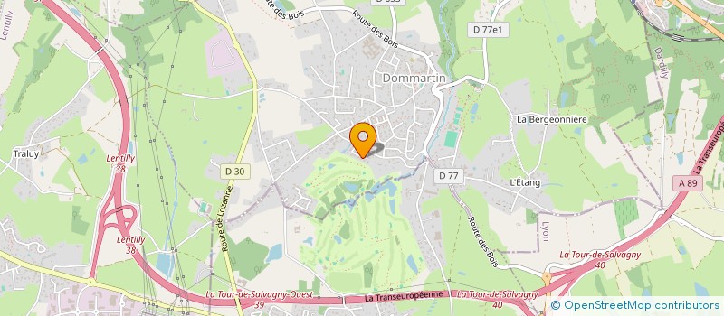 localisation de l'entreprise ALL IN ONE  DOMMARTIN