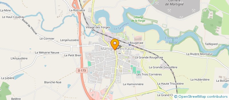 localisation de l'entreprise ALL-IN-ONE  MARTIGNE-FERCHAUD