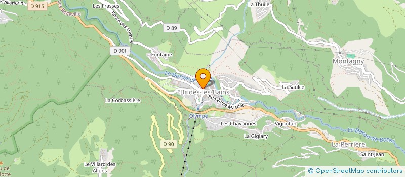 localisation de l'entreprise ALL JAZZ NAT  BRIDES-LES-BAINS