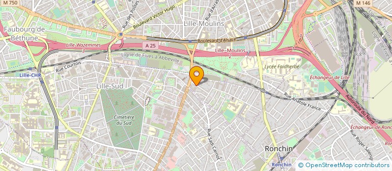localisation de l'entreprise ALL LOGISTICA à LILLE