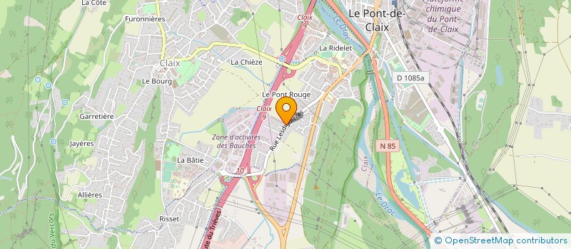 localisation de l'entreprise ALL MAT à CLAIX
