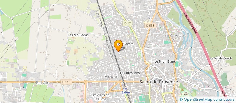 localisation de l'entreprise ALL MATERIAUX TECHNIQUES  SALON-DE-PROVENCE