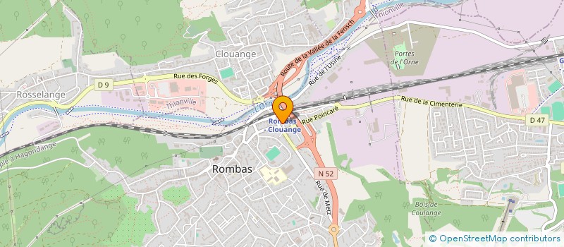 localisation de l'entreprise ALL MECA à ROMBAS