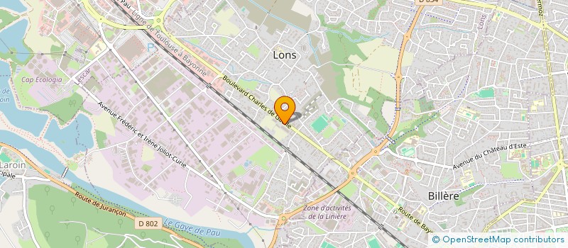 localisation de l'entreprise ALL MEDIA à LONS