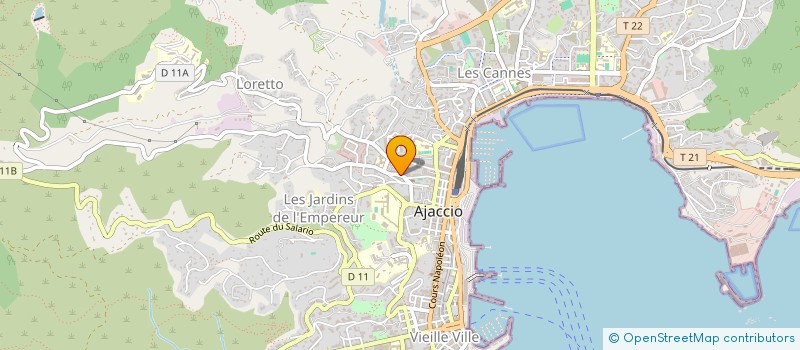 localisation de l'entreprise ALL'NET à AJACCIO