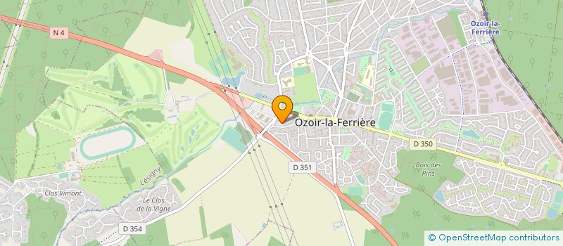 localisation de l'entreprise ALL-OFF DESIGN à OZOIR-LA-FERRIERE