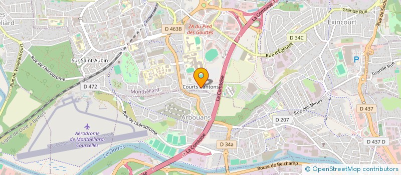 localisation de l'entreprise ALL ORIENT à MONTBELIARD