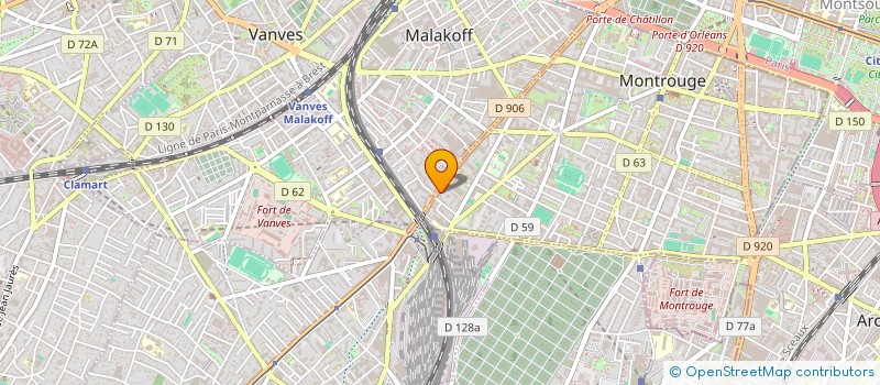 localisation de l'entreprise ALL OVER MUSIC PUBLISHING  MONTROUGE