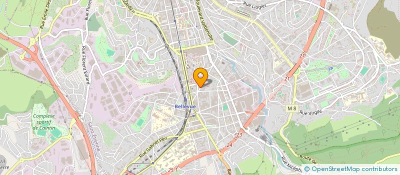 localisation de l'entreprise ALL PIZZ AND FOOD NIGHT  SAINT-ETIENNE