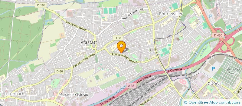 localisation de l'entreprise ALL RANDOM  PFASTATT