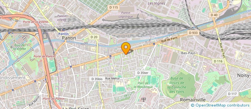 localisation de l'entreprise ALL RENOV à PANTIN