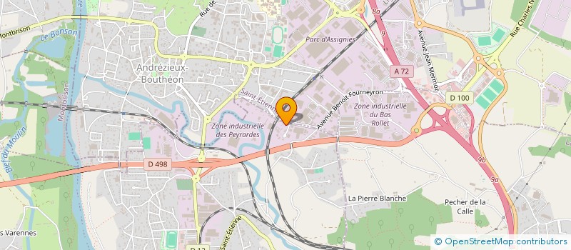 localisation de l'entreprise ALL-ROAD SERVICES  SAINT-JUST-SAINT-RAMBERT