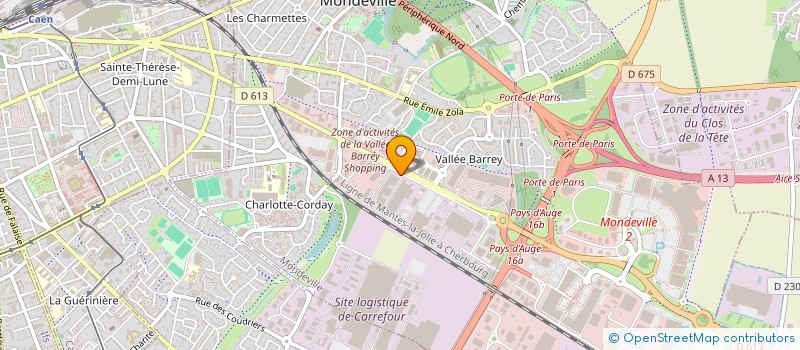 localisation de l'entreprise ALL-SENGER  MONDEVILLE