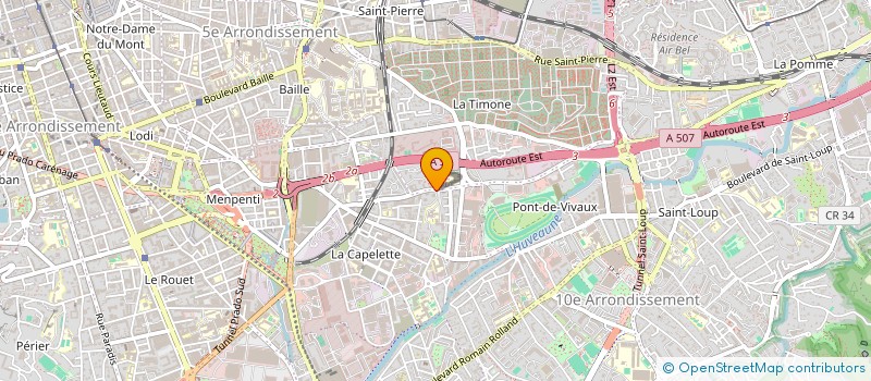 localisation de l'entreprise ALL SERVICES à MARSEILLE