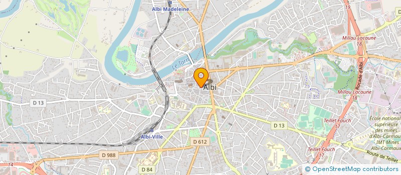 localisation de l'entreprise ALL SHOP WEAR à ALBI