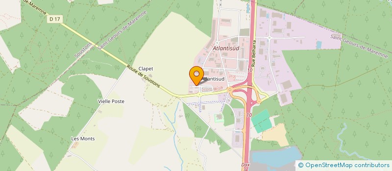 localisation de l'entreprise ALL SOLUTIONS à SAINT-GEOURS-DE-MAREMNE