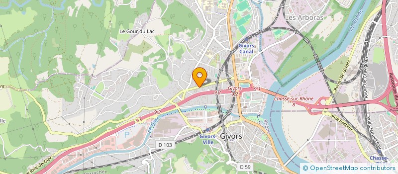 localisation de l'entreprise ALL SOLUTIONS  GIVORS