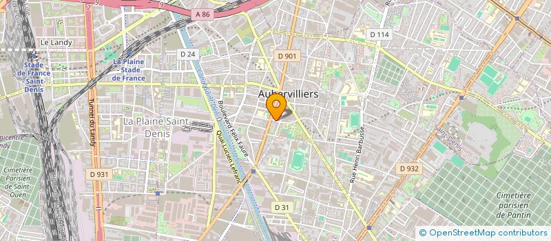 localisation de l'entreprise ALL STYL'S TELECOM à AUBERVILLIERS
